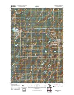 Hermansville 2011 topographic map thumbnail