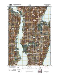 Suttons Bay 2011 topographic map thumbnail