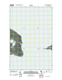 Manitou Island 2011 topographic map thumbnail