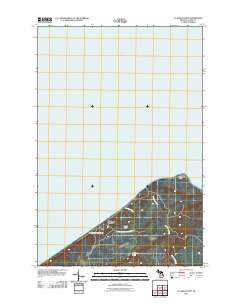 Au Sable Point 2011 topographic map thumbnail