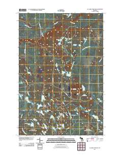 Au Sable Point SE 2011 topographic map thumbnail