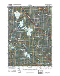 Backus Lake 2011 topographic map thumbnail