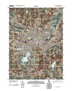 Battle Creek 2011 topographic map thumbnail