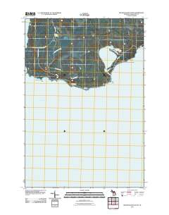 Beaver Island South 2011 topographic map thumbnail