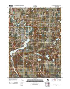 Berrien Springs 2011 topographic map thumbnail