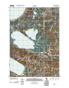 Beulah 2011 topographic map thumbnail