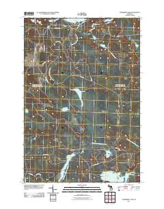 Cranberry Lake 2011 topographic map thumbnail