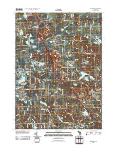 Davisburg 2011 topographic map thumbnail