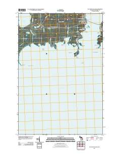 De Tour Village 2011 topographic map thumbnail