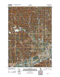 Evart 2011 topographic map thumbnail