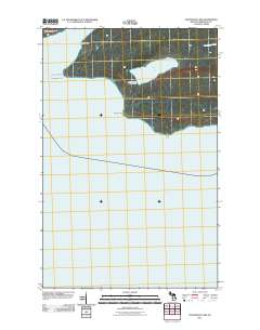 Feldtmann Lake 2011 topographic map thumbnail