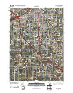 Flint South 2011 topographic map thumbnail