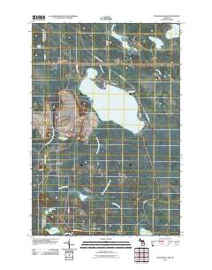 Milakokia Lake 2011 topographic map thumbnail
