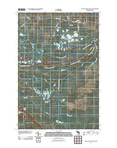 Muskallonge Lake SW 2011 topographic map thumbnail