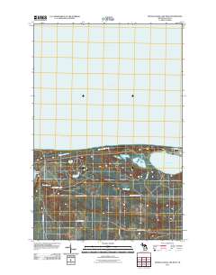 Muskallonge Lake West 2011 topographic map thumbnail
