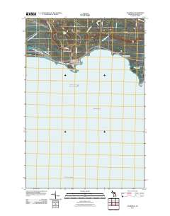 Naubinway 2011 topographic map thumbnail