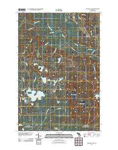 Nawakwa Lake 2011 topographic map thumbnail