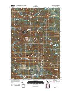 Negaunee NW 2011 topographic map thumbnail