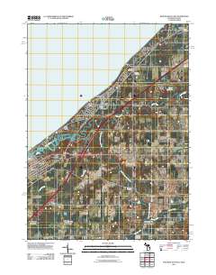 New Buffalo East 2011 topographic map thumbnail