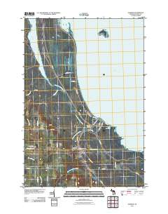 Ossineke 2011 topographic map thumbnail