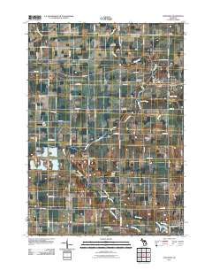 Ovid West 2011 topographic map thumbnail