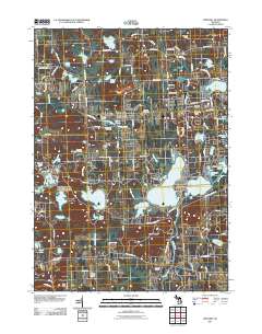 Pinckney 2011 topographic map thumbnail