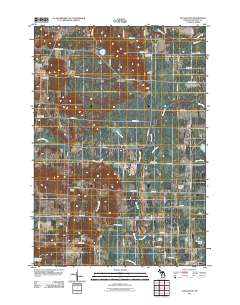 Pleasanton 2011 topographic map thumbnail