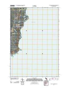 Point Aux Barques 2011 topographic map thumbnail