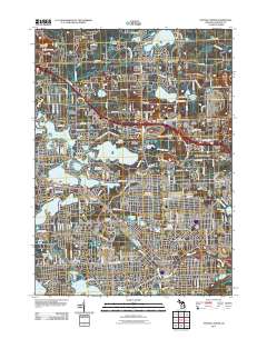 Pontiac North 2011 topographic map thumbnail