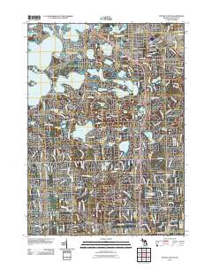 Pontiac South 2011 topographic map thumbnail