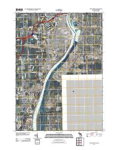 Port Huron 2011 topographic map thumbnail