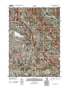 Grand Rapids East 2011 topographic map thumbnail