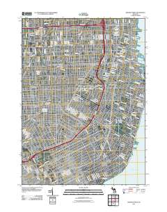 Grosse Pointe 2011 topographic map thumbnail