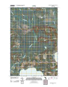 Hardwood Island 2011 topographic map thumbnail