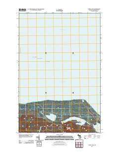 Howe Lake 2011 topographic map thumbnail