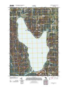 Hubbard Lake 2011 topographic map thumbnail