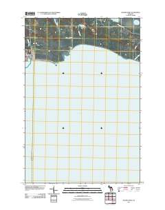 Hughes Point 2011 topographic map thumbnail