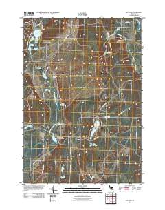 K P Lake 2011 topographic map thumbnail