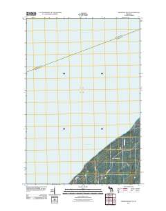 Keweenaw Bay NE 2011 topographic map thumbnail
