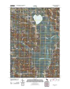 Larks Lake 2011 topographic map thumbnail