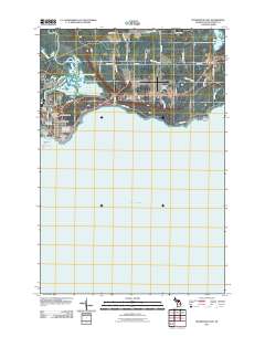 Manistique East 2011 topographic map thumbnail