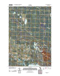 Manning 2011 topographic map thumbnail