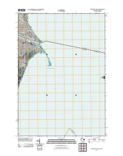 Marinette East 2011 topographic map thumbnail