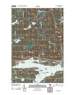 Michigamme 2011 topographic map thumbnail