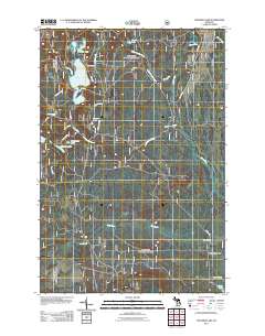 Thunder Lake 2011 topographic map thumbnail