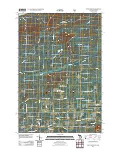 North Ironwood 2011 topographic map thumbnail