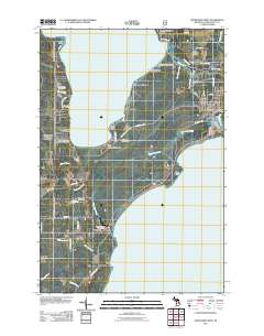Manistique West 2011 topographic map thumbnail