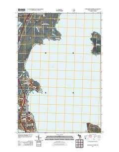 Evergreen Shores 2011 topographic map thumbnail