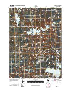 Newaygo 2012 topographic map thumbnail