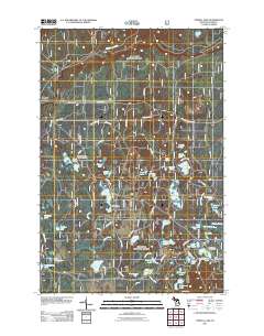 Powell Lake 2011 topographic map thumbnail
